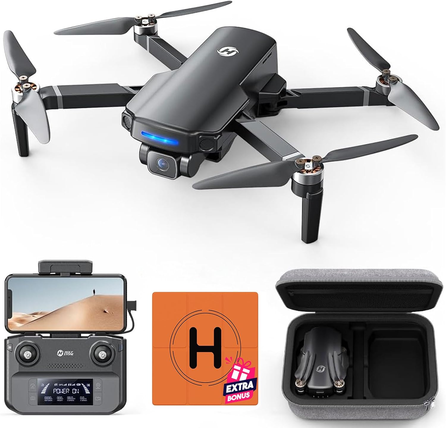 Holy Stone GPS Drone for Adults Beginner with 4K UHD Camera ; HS360S 249g