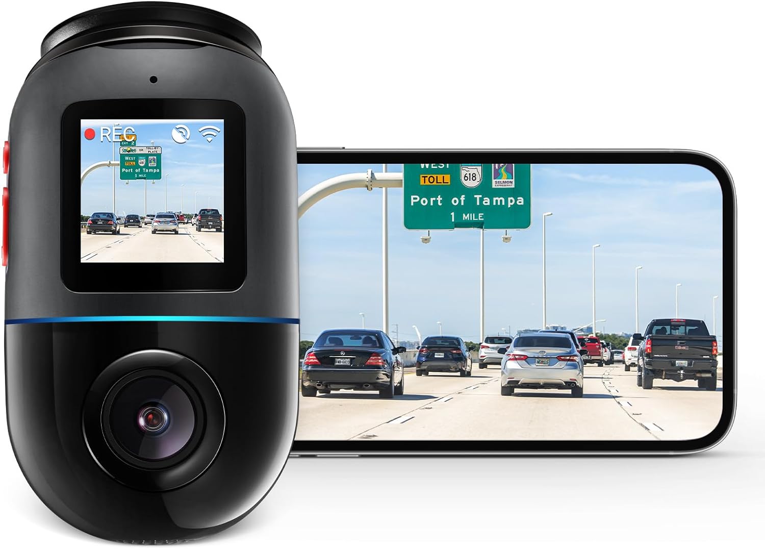 70mai Dash Cam Omni, 360° Rotating