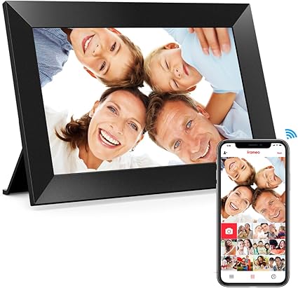 Frameo 10.1 Inch WiFi Digital Picture Frame, 1280×800 HD IPS Touch Screen Photo Frame Electronic, 32GB Memory, Auto-Rotate, Wall Mountable, Share Photos/Videos Instantly via Frameo App from Anywhere