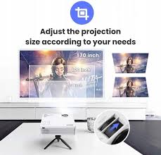 VicTsing Mini Projector【With Tripod&Bluetooth】Wifi Mini Bluetooth Projector  1080P Supported 170” Display BH400B