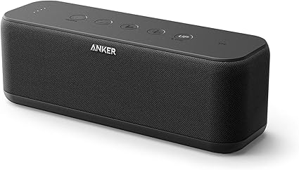 Anker Soundcore Boost Bluetooth Speaker, Portable Speaker with Well-Balanced Sound, BassUp, 12H Playtime, USB-C, IPX7 Waterproof, Wireless Speaker with Customizable EQ via App, Wireless Stereo Pairing