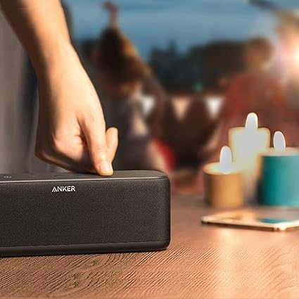 Anker Soundcore Boost Bluetooth Speaker, Portable Speaker with Well-Balanced Sound, BassUp, 12H Playtime, USB-C, IPX7 Waterproof, Wireless Speaker with Customizable EQ via App, Wireless Stereo Pairing