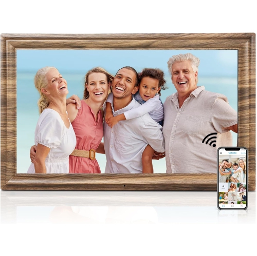 16-Inch Large Digital Picture Frame – WiFi Smart Photo Frame with 32GB Storage, Auto-Rotate, Motion Sensor, Wall-Mountable, Share Photos & Videos via App