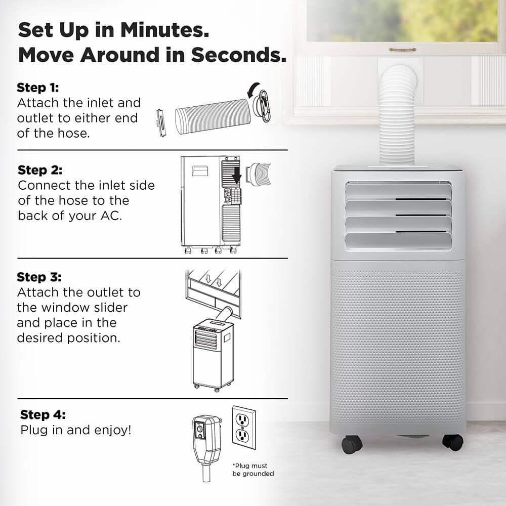 TCL 7000BTU Portable Air Conditioner *OB* (PICKUP ONLY)