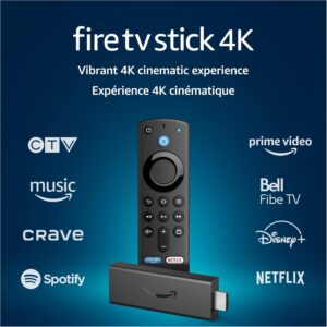 Amazon Fire TV Stick 4K streaming device with Alexa Voice Remote OB