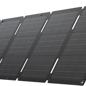 EF ECOFLOW 45W Portable Solar Panel, 25% High Conversion Efficiency, N Type Solar Cell for Power Plants, Camping, Foldable Hanging Lightweight