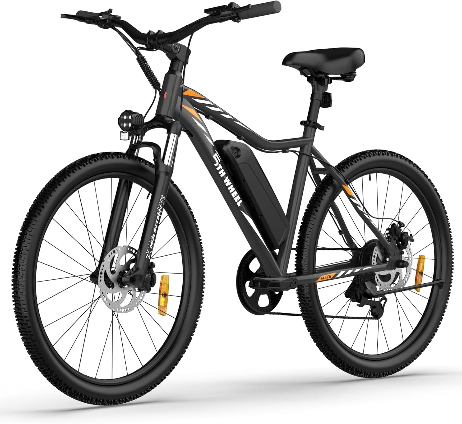 5TH WHEEL Mate Electric Bike for Adults – 1000W Peak Motor, 468Wh Removable Battery – Black- DEMO UNIT FOR SALE