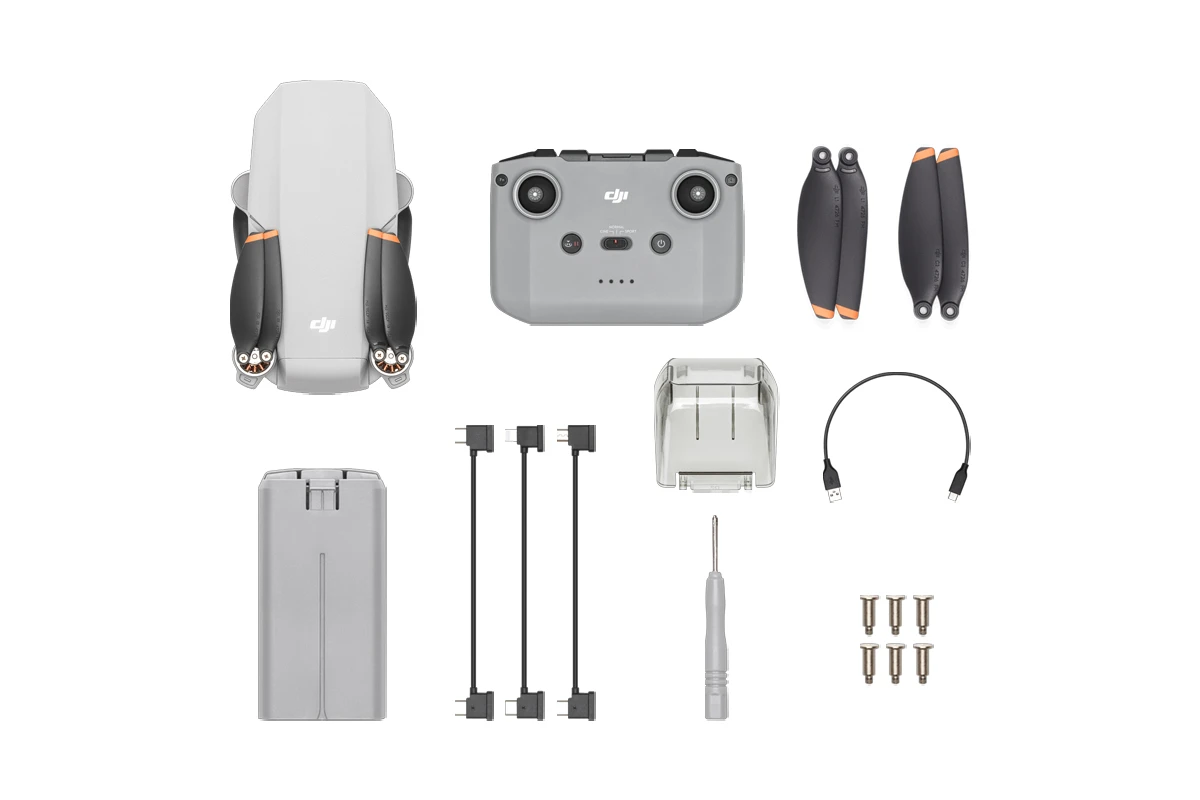 DJI Mini 4K, Drone with 4K UHD Camera for Adults, Under 249 g, 3-Axis Gimbal Stabilization, 10km Video Transmission, Auto Return, Wind Resistance, 1 Battery for 31-Min Max Flight Time