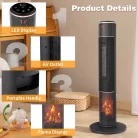 1500+W+Electric+Tower+Ceramic+Space+Heater+With+3D+Realistic+Flame2