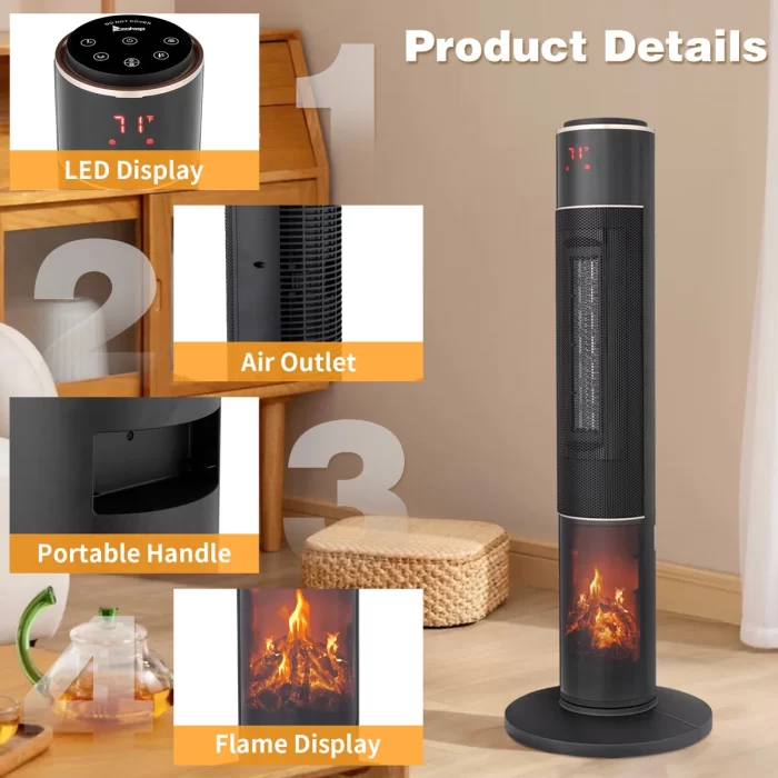 1500+W+Electric+Tower+Ceramic+Space+Heater+With+3D+Realistic+Flame2 1500+W+Electric+Tower+Ceramic+Space+Heater+With+3D+Realistic+Flame2