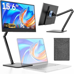 Dopesplay 15.6" 1080p Hd IPS Portable Monitor - Usb-c/HDMI - Foldable Stand - Carry Case