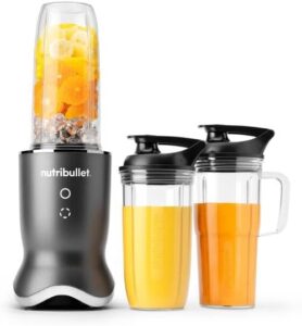 Nutribullet Ultra 1200w Personal Blender For Smoothies Shakes & Protein - Quietest Single Serve Blender With Titanium Coated Blades, 3 Bpa-free Cups (32oz + 24oz), To-go Lids, Dishwasher Safe