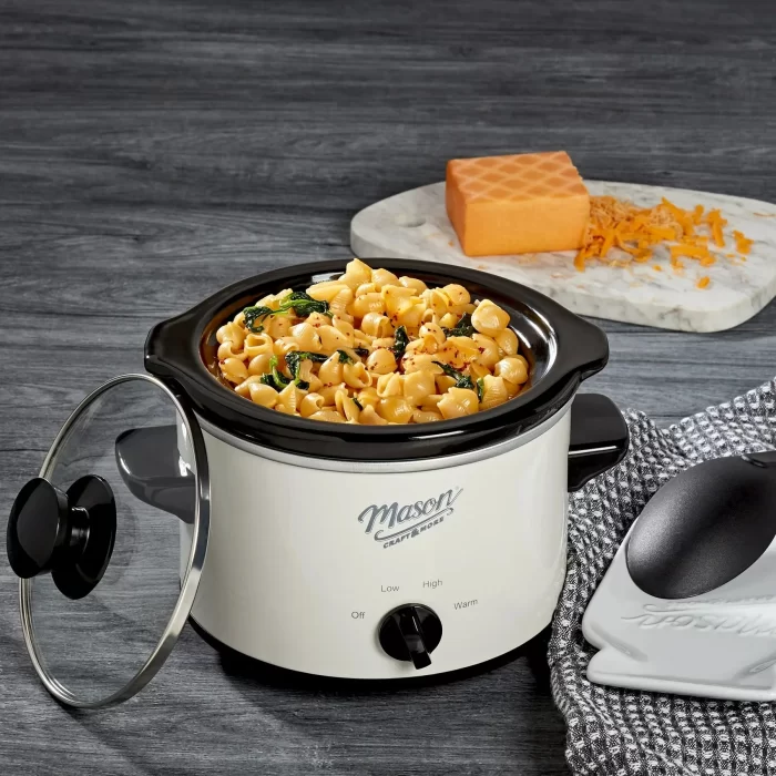 mason-craft-more-3-qt-slow-cooker-crock-pot-white-prep-relax-sa-a1605-2845707 mason-craft-more-3-qt-slow-cooker-crock-pot-white-prep-relax-sa-a1605-2845707
